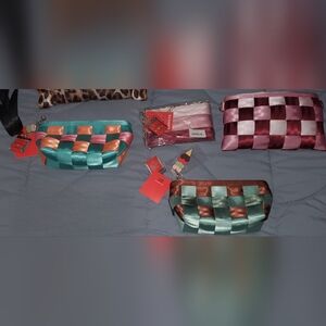 Harveys lot of hip pack, triangle make up cases and coin purse.